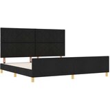 vidaXL Črna Postelja 200x200 cm iz Tkanine, (22049145) | Shoptok.si