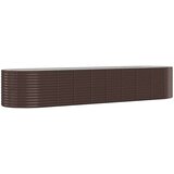 vidaXL Povišena vrtna gredica od čelika 396x100x68 cm smeđi | shoptok.hr