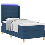  Krevet s opruga kutije s uzglavljem Plava 90 x 200 cm tkanina | shoptok.hr