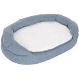  Pasja postelja Memory ovalna, siva - D 117 x Š 72 x V 24 cm | shoptok.hr