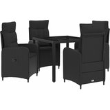 vidaXL Zunanja jedilnica 5 pcs PE ratan in prašno premazano jeklo, (5000280024) | Shoptok.si