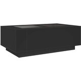  Stolić za kavu s beskonačnim LED svjetlima crni 116x69x40 cm | shoptok.hr