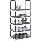 vidaXL Stalak za cipele 5 nivoa crni 44x28x94 cm netkana tkanina | shoptok.hr