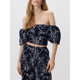 Reserved Vezena bluza - mornarsko plava | shoptok.hr