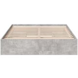  Posteljni okvir s predali betonsko siv 140x190cm inženirski les | Shoptok.si