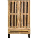 vidaXL Visoka komoda 60 x 34 x 100 cm od masivnog grubog drva manga | shoptok.hr
