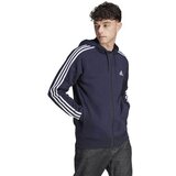Adidas Essentials French Terry 3-Stripes Full-Zip Hoodie