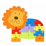 Orange Tree Toys - Drvene puzzle - lav sa brojevima Cene