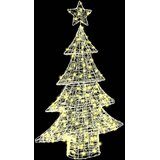  Božićno drvce s 100 LED svjetlima Topla bijela 120 cm Akril | shoptok.hr