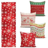 Mila Home Komplet prevlek za blazine in namiznega tekača 5 ks Christmas Sweater – | Shoptok.si