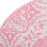Vanjski Zunanja preproga roza Ø200 cm PP | Shoptok.si