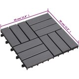  Pločice za decking 10 pcs Sivi 30 x 30 cm Acacijsko drvo | Eponuda.com
