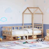  Dnevna postelja s streho 80x200 cm trdna borovina | Shoptok.si