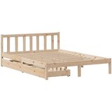 vidaXL Posteljni okvir s predali 120x190 cm trdna borovina, (21336452) Cene