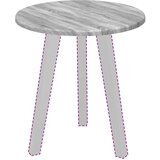 vidaXL Nepremična površina Siva sonoma 40 x 40 x 1.5 cm | Shoptok.si