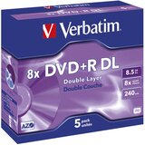  DVD+R DL 8,5/240 8x JC Mat Silver Verbatim 43541 Cene