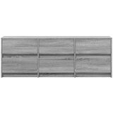 TV ormarić s LED svjetlima boja hrasta 140x34x50 cm drveni | shoptok.hr