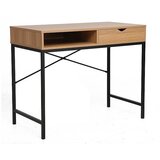  Radni stol B-027 - lamelirana ploča - hrast/crni | shoptok.hr
