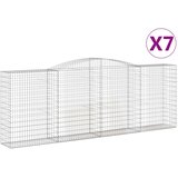  Lučne gabionske košare 7 kom 400x50x140/160cm pocinčano željezo | Eponuda.ba
