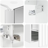  Set ormarića za kupaonicu 5 kom. Bijela Konstruirano drvo | shoptok.hr
