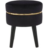 Mauro Ferretti Paris črn oblazinjen stolček, ⌀ 35 cm Cene