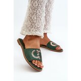 S. BARSKI Women's Flat Flip Flops With Sequins S.Barski Cene