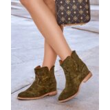 Resti Cowboy-style ankle boots on a covered wedge Blueston | ePonuda.com