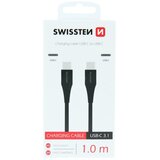 Swissten kabel USB-C/USB-C, 3A, 1m, crni Cijene