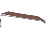 Tenda na automatsko uvlačenje s LED smeđa 450 x 350 cm | shoptok.hr
