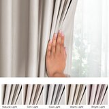 Restilo zasłona VELVET kolor ciepły beż szarfa upinająca styl klasyczny taśma materiał velvet 140x270 | shoptok.hr