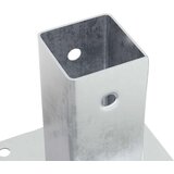  Postolja za stupove kvadratna 12 kom 71x71 mm pocinčani čelik | shoptok.hr