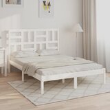  Okvir za krevet od masivnog drva bijeli 160 x 200 cm | shoptok.hr