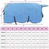  Pokrivač za konje Pun Aqua 125 cm Poliester | shoptok.hr