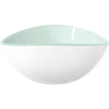  Umivaonik od kaljenog stakla 54,5 x 35 x 15,5 cm bijeli | Eponuda.com