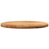 vidaXL Stolna ploča svjetlosmeđa 80x40x4 cm ovalna masivna hrastovina | shoptok.hr
