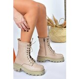 Fox Shoes Skinny Thick Sole Women's Lace-Up Ankle Boots Cene