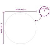  Zidno ogledalo Ø 40 cm Staklo otporno na udarce | shoptok.hr