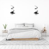 Toolight ZIDNA SVJETILJKA LED SPRING UP APP829-W CRNA MAT | shoptok.hr