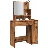 vidaXL Toaletni stol s ogledalom Staro drvo 86,5x35x136 cm | shoptok.hr