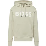 Boss Sweater majica 'Webasic' sivkasto bež / bijela