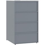  Spremište za jednu kantu za otpad siva 69 x 79 x 117 cm čelično | Eponuda.com
