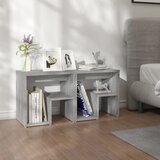 vidaXL noćni ormarići 2 kom sivi hrast 40x30x40 cm konstruirano drvo Cijene
