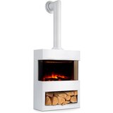 Klarstein zermatt, električni kamin, 900/1800 w, iluzija plamena, dimna peć, bijela cijene