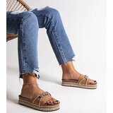  Brown flip-flops adorned with rhinestones Kamiliana | Eponuda.ba