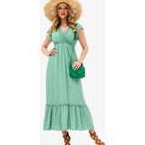 Resti Women's green long dress with lace - Clothing | Eponuda.ba