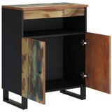  Komoda s 2 vrata 60 x 33 x 75 cm od masivnog obnovljenog drva | shoptok.hr