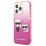 Karl Lagerfeld maska za iphone 13 pro pink karl & choupette head gradient GSM114868 Cene