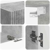  Set omare za televizijo na steni 4 pcs Betonsko siva, (5000132383) | Shoptok.si