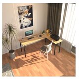 Hanah home viva l - black, atlantic pine blackatlantic pine study desk | ePonuda.com