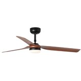 Faro 33817WT-21 - LED prigušiva ventilator PUNT M LED/18W/230V braon/crna prečnik 132 cm WT+DO | Eponuda.com